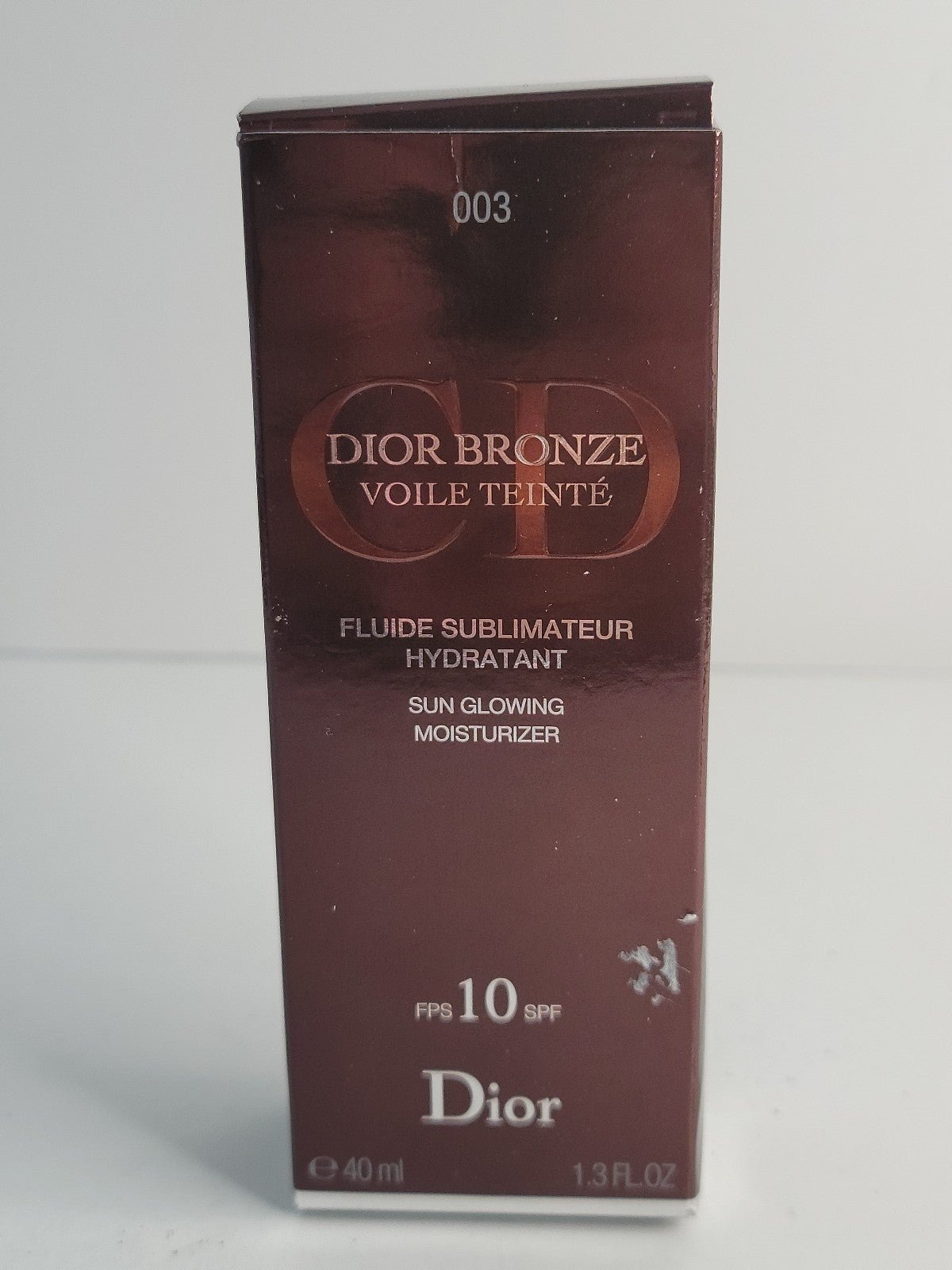 Dior Bronze Sun Glowing Moisturizer 003 40ML 1.3 FL oz 24 Hour Protection