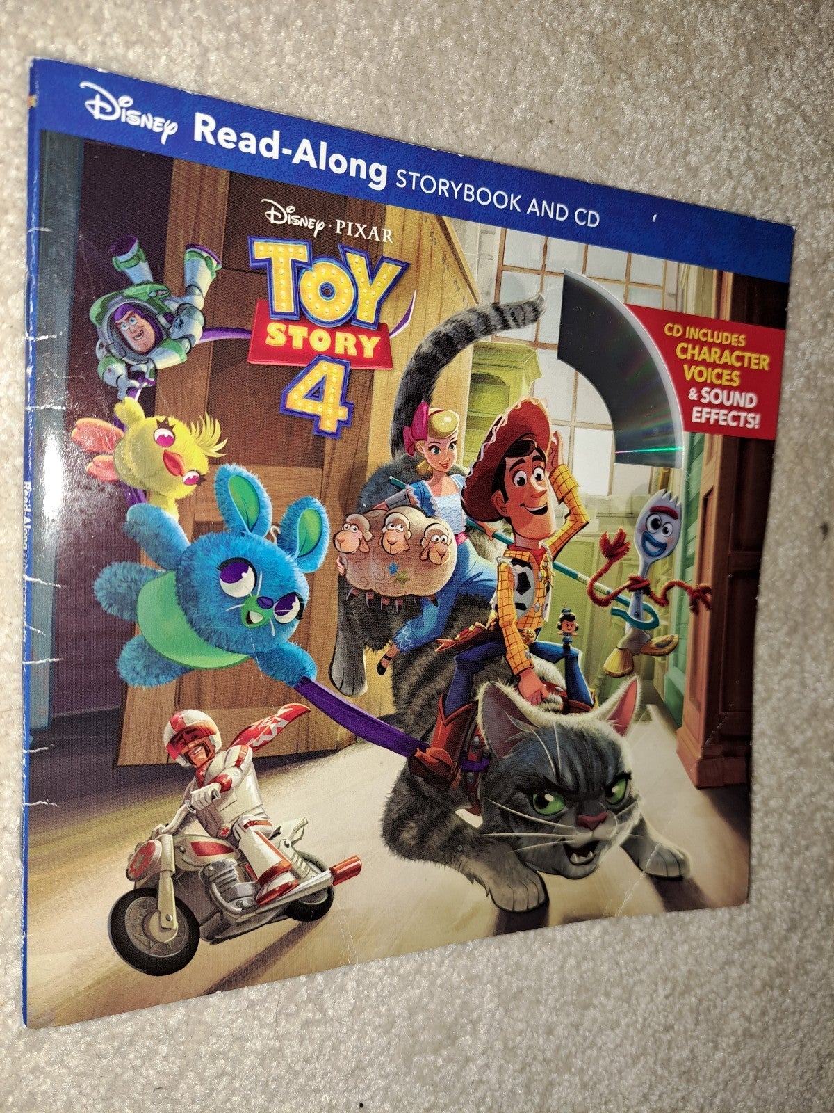 Disney Toy Story 4 Read Along With Cd (NEVER OPENED)!!!!