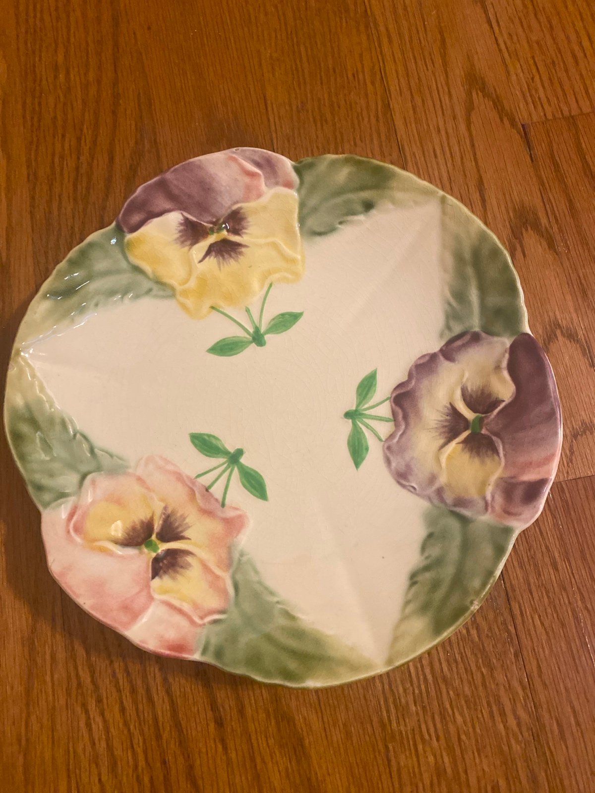 French Majolica Choisy-le-Roi Plate