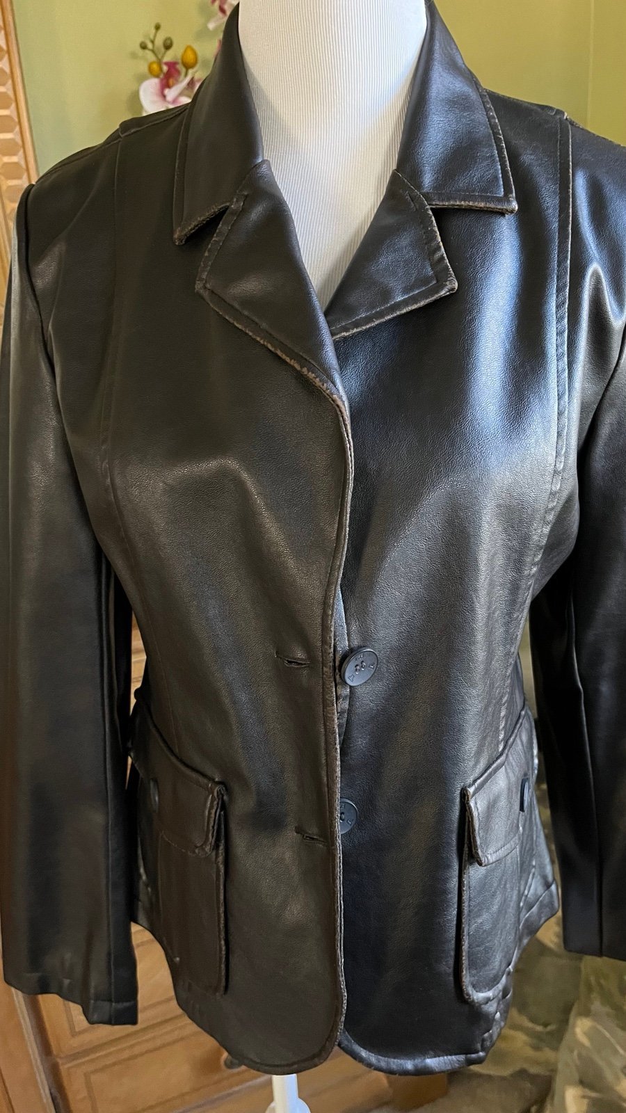 RVT Vintage Faux Leather Jacket..NWOT