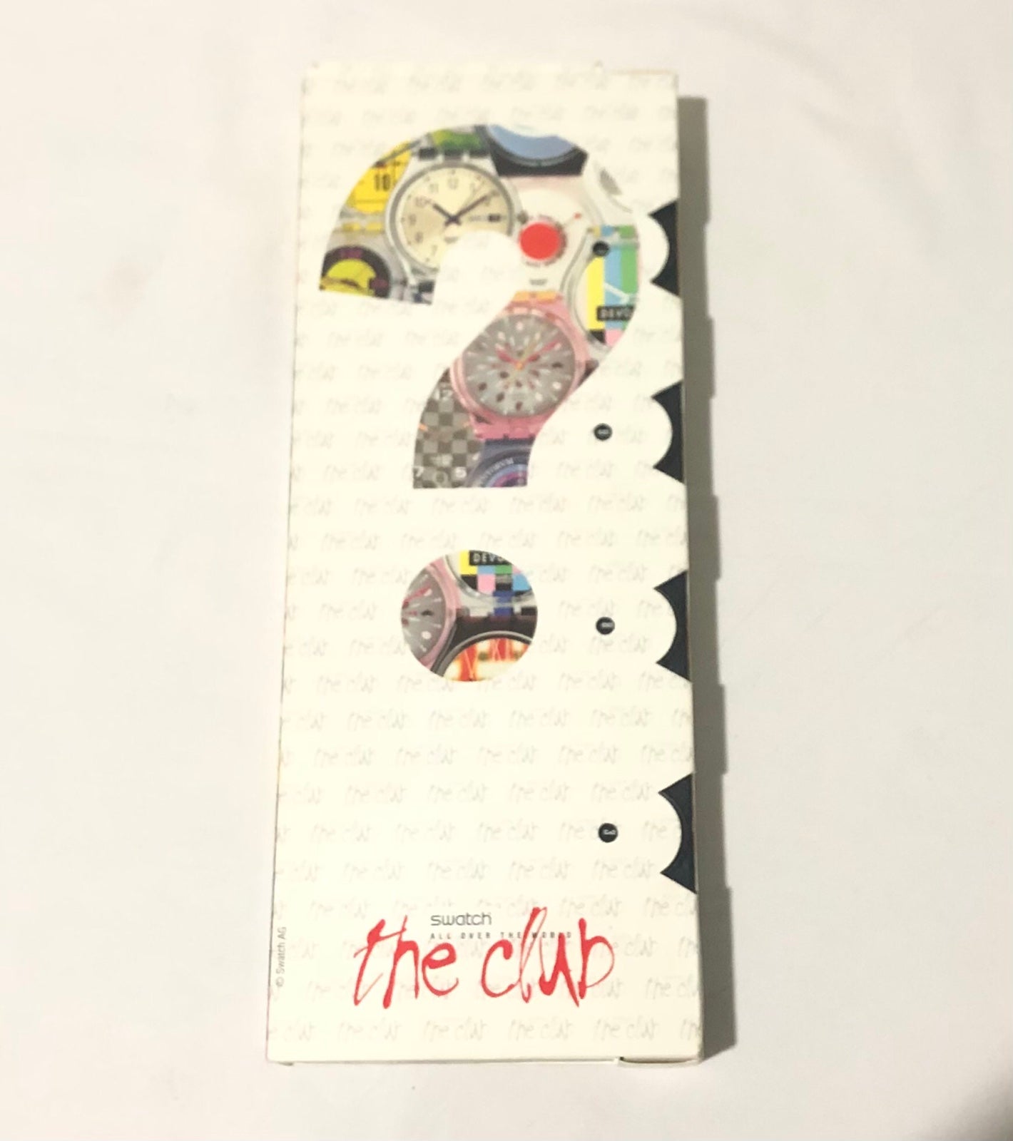 SWATCH Watch Wristory The Club Collectible Black Blue 365 Days