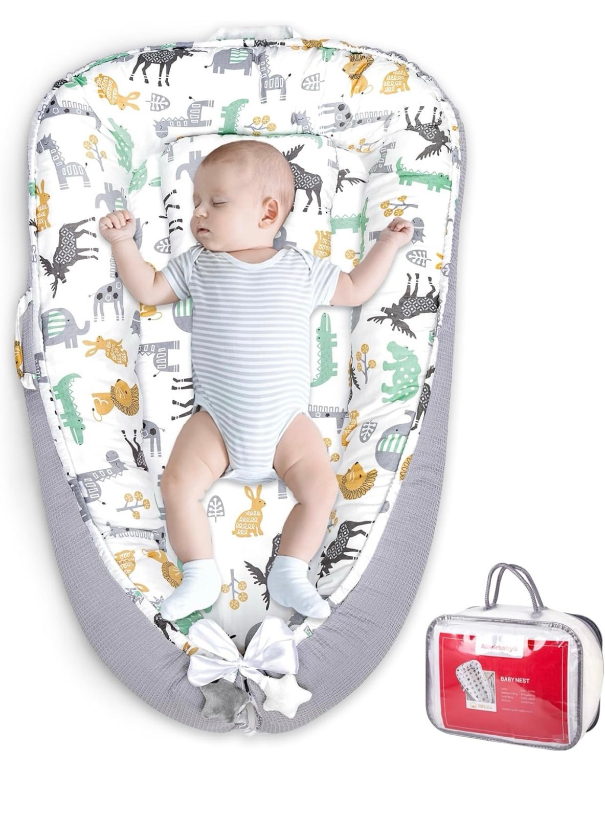 GoXTeam Baby Nest Lounger Pillow for Newborn