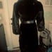 Vintage Faux Fur, Lapel Collar, Longline, Belted Fitted Trench Coat