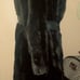 Vintage Faux Fur, Lapel Collar, Longline, Belted Fitted Trench Coat