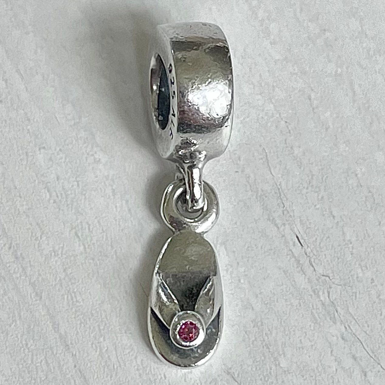 Pandora Flip Flop / Sandal Dangle Red CZ Charm