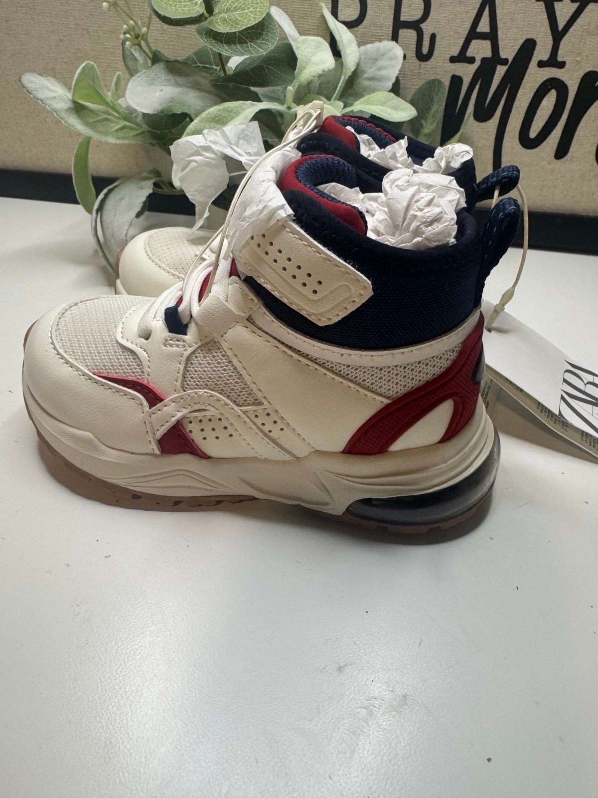 Zara kids high top sneakers