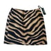 Ralph Lauren Zebra Print Straight Skirt Cotton Size 14 Tan Black NWT MSRP 85