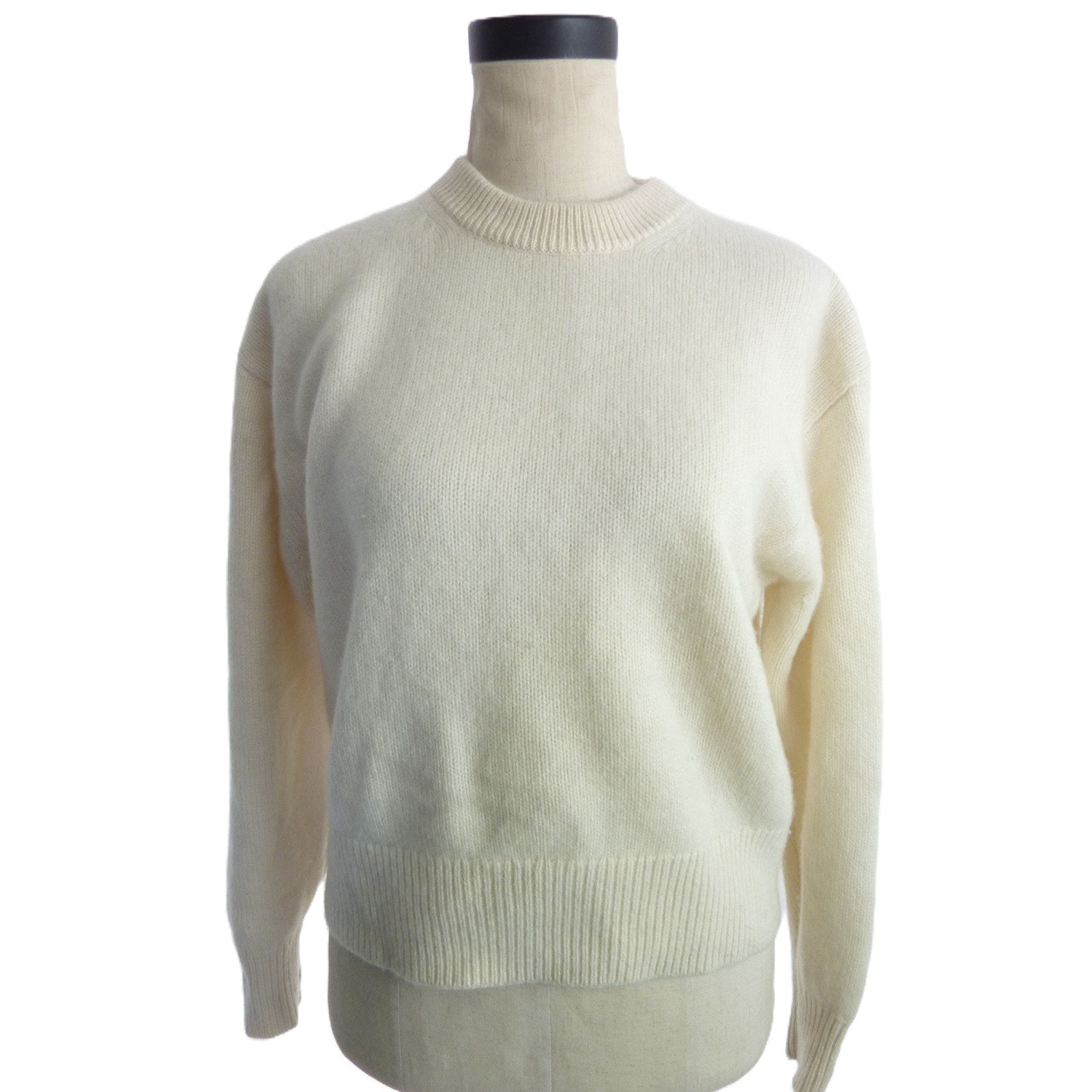 Aritzia Wilfred S Ivory Luxe Cashmere Sweater Crewneck
