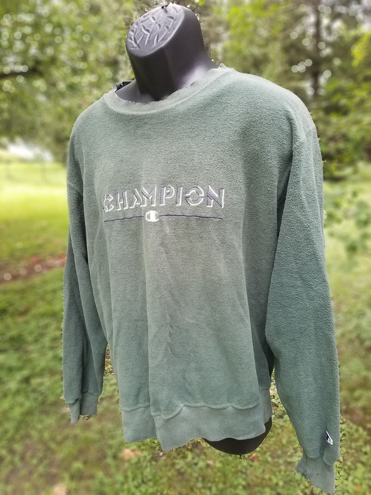Vtg Terry Cloth Champion Crewneck Large