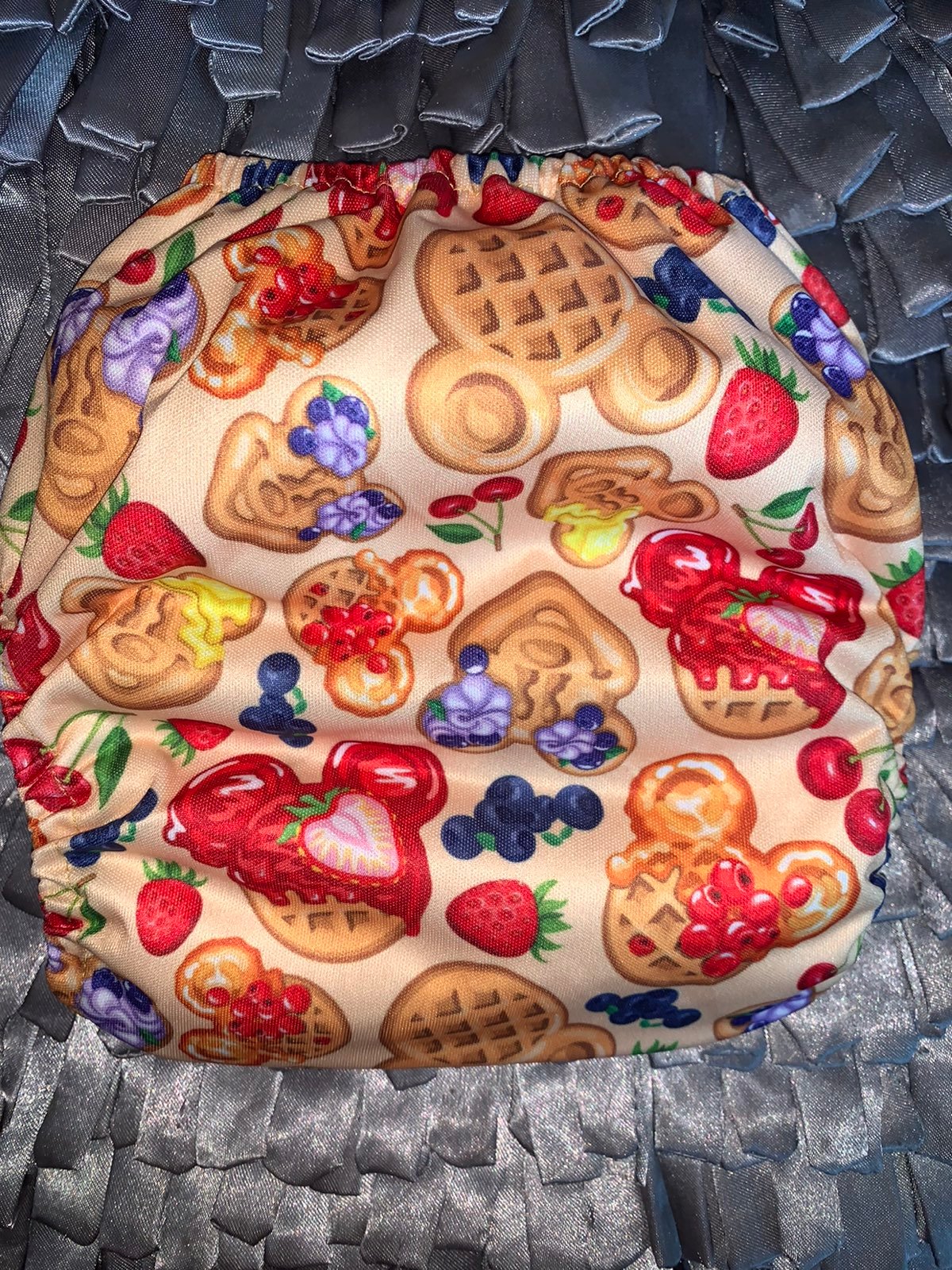 Mickey waffles cloth diaper