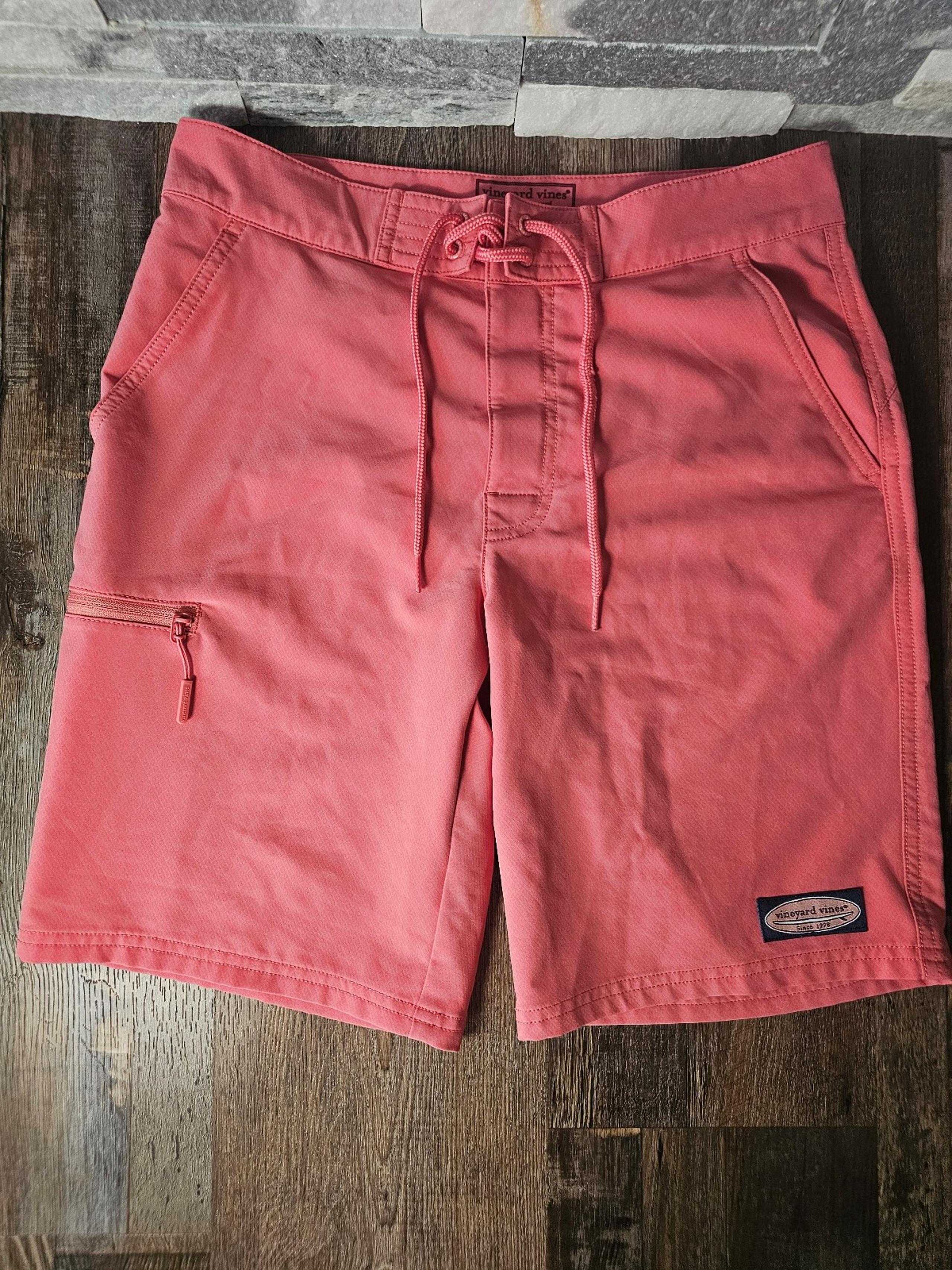 Performance Shorts Mens 28 Pink - vineyard vines