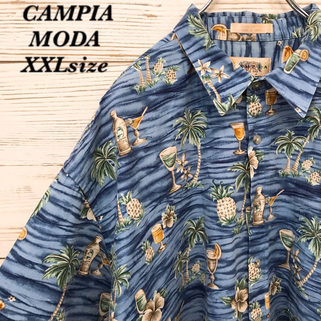 《Rare》CAMPIA MODA☆Short Sleeve Shirt Aloha XXL HS419