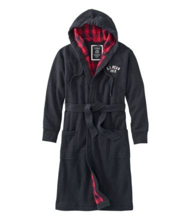 LL Bean Rugby Robe Flannel Lined Men's Regular Size Medium