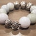 Sterling Sliver Jade beaded bracelet
