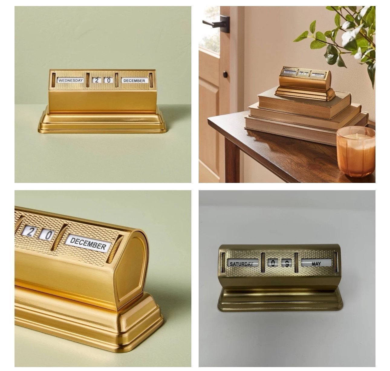 Hearth & Hand Perpetual Calendar Brass MINT