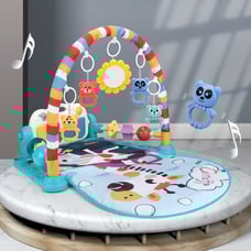2 in 1 Kick and Play Piano Baby Gym Mat Rack Music Fitness Educational Toy