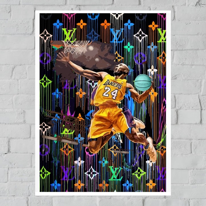 DeathNYC Kobe Bryant Tiffany ltd ed print artist signed with COA *FREE SHIPPING*