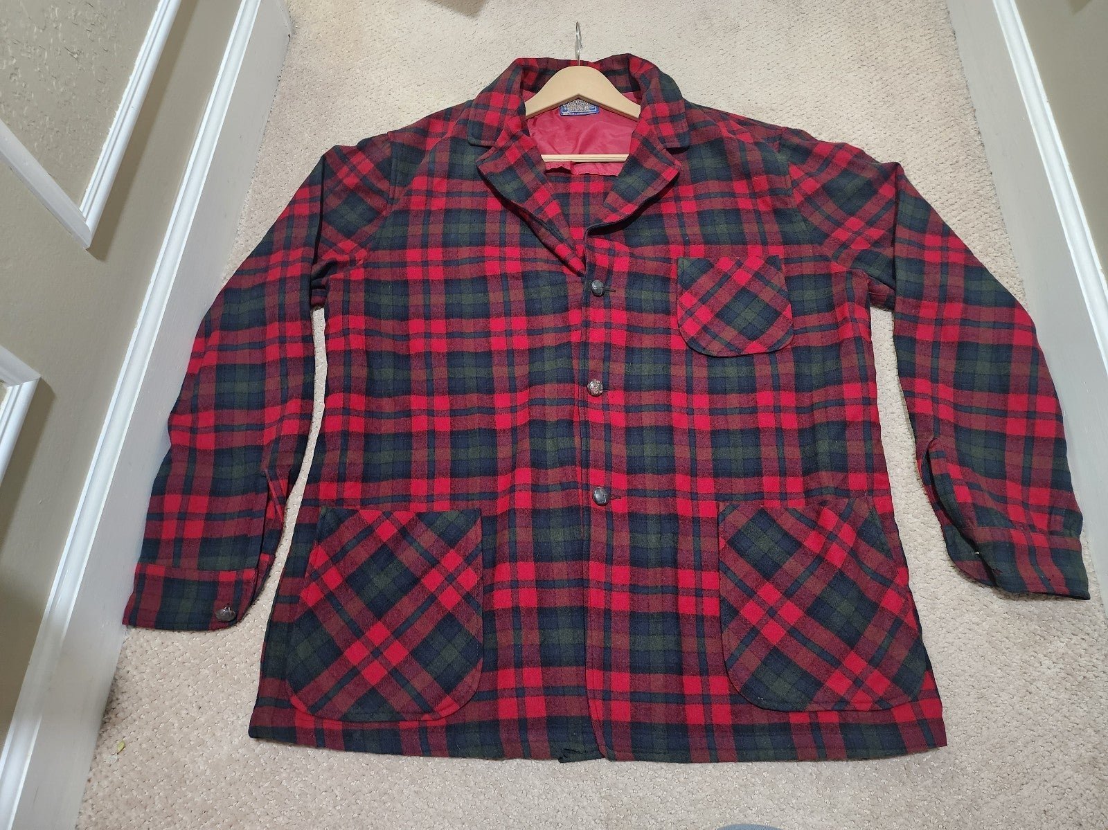 Pendleton Topster Wool Jacket 25 inch Pit To Pit Length 31 in