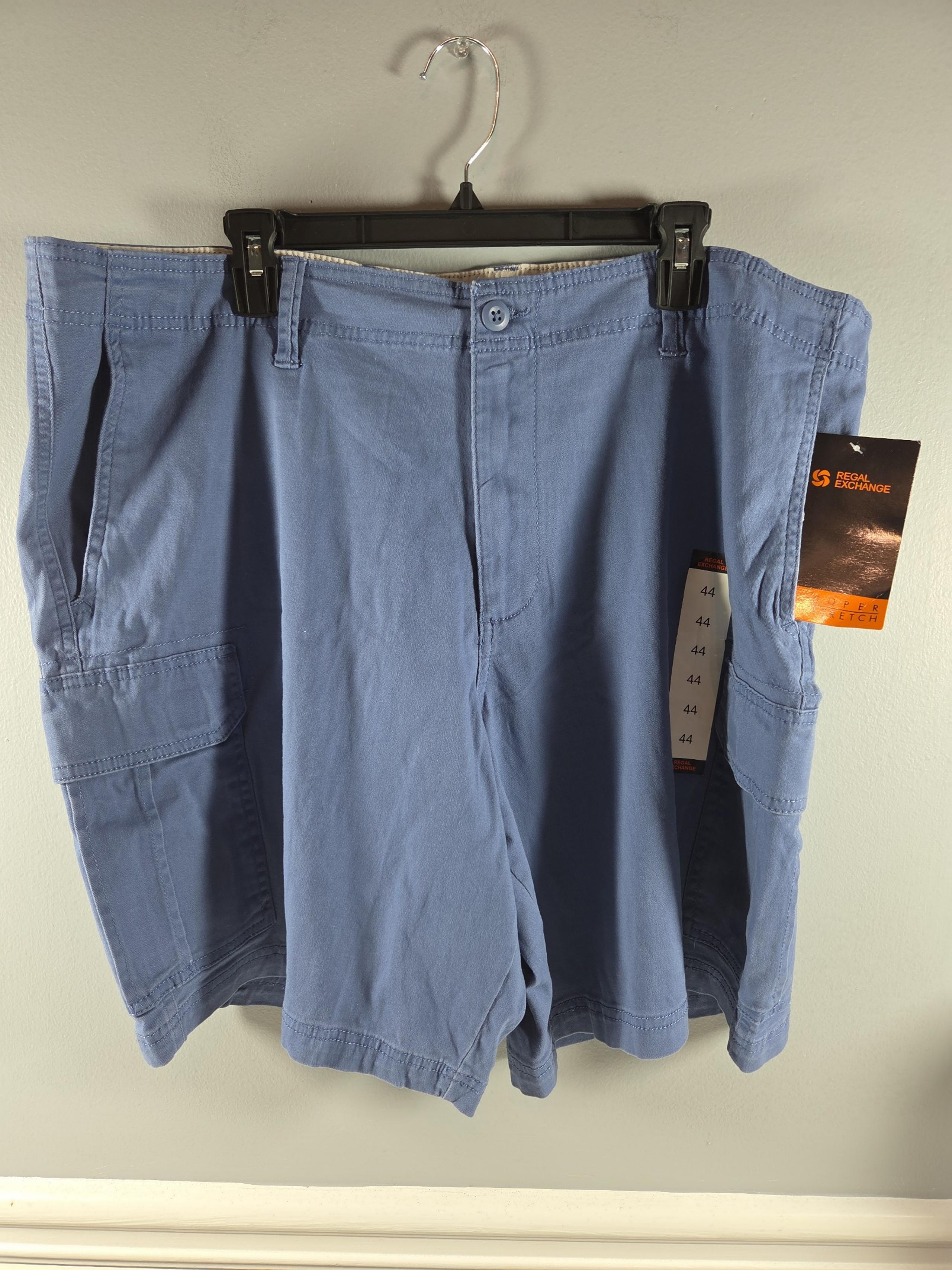 Regal Exchange Men's Cargo Shorts Blue 44 NEW!
