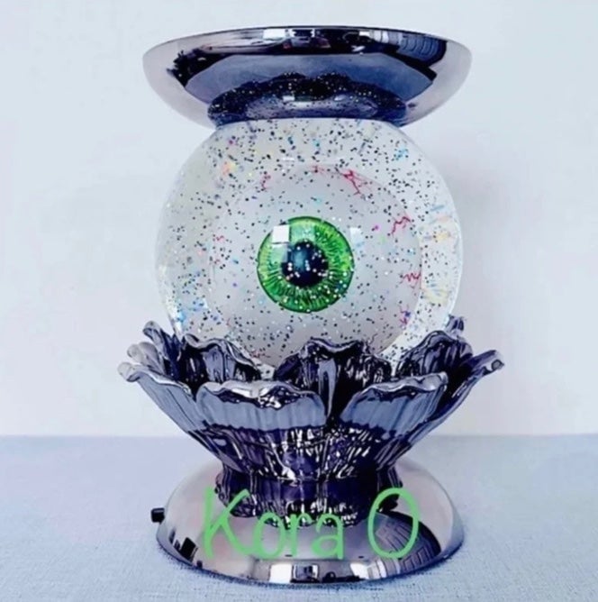 BBW Eyeball Water Globe 3-Wick Candle Pedestal NEW