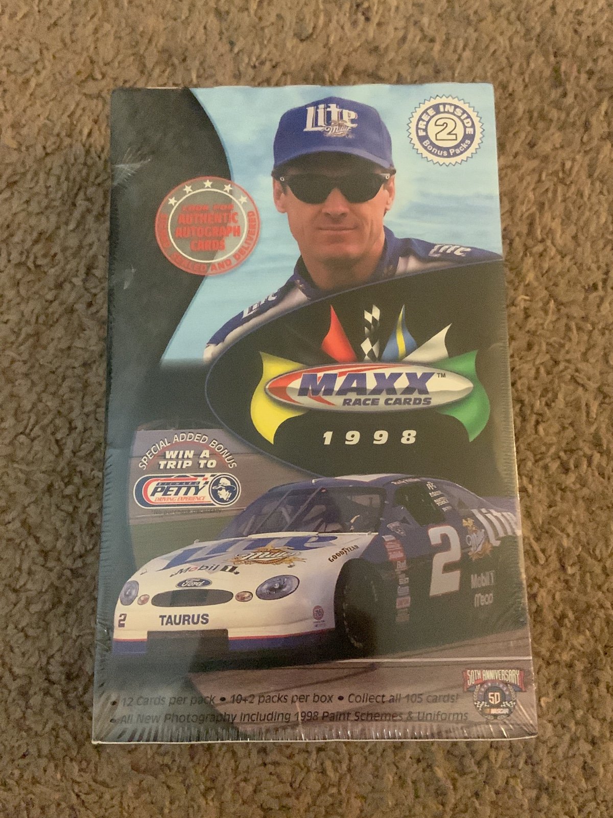 1998 Upper Deck MAXX Nascar Race Cards Factory Sealed Hobby Box 24 Packs Nice!