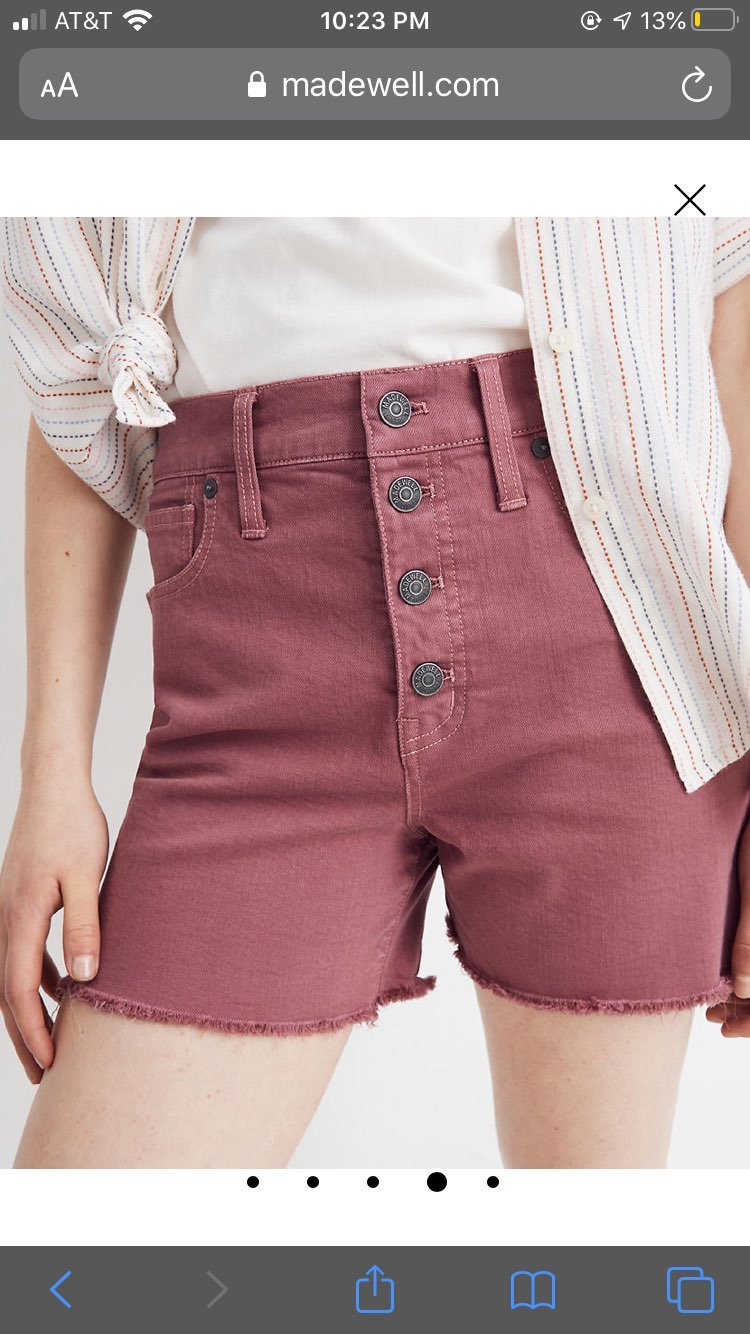 Madewell High-Rise Denim Shorts SOLDOUT