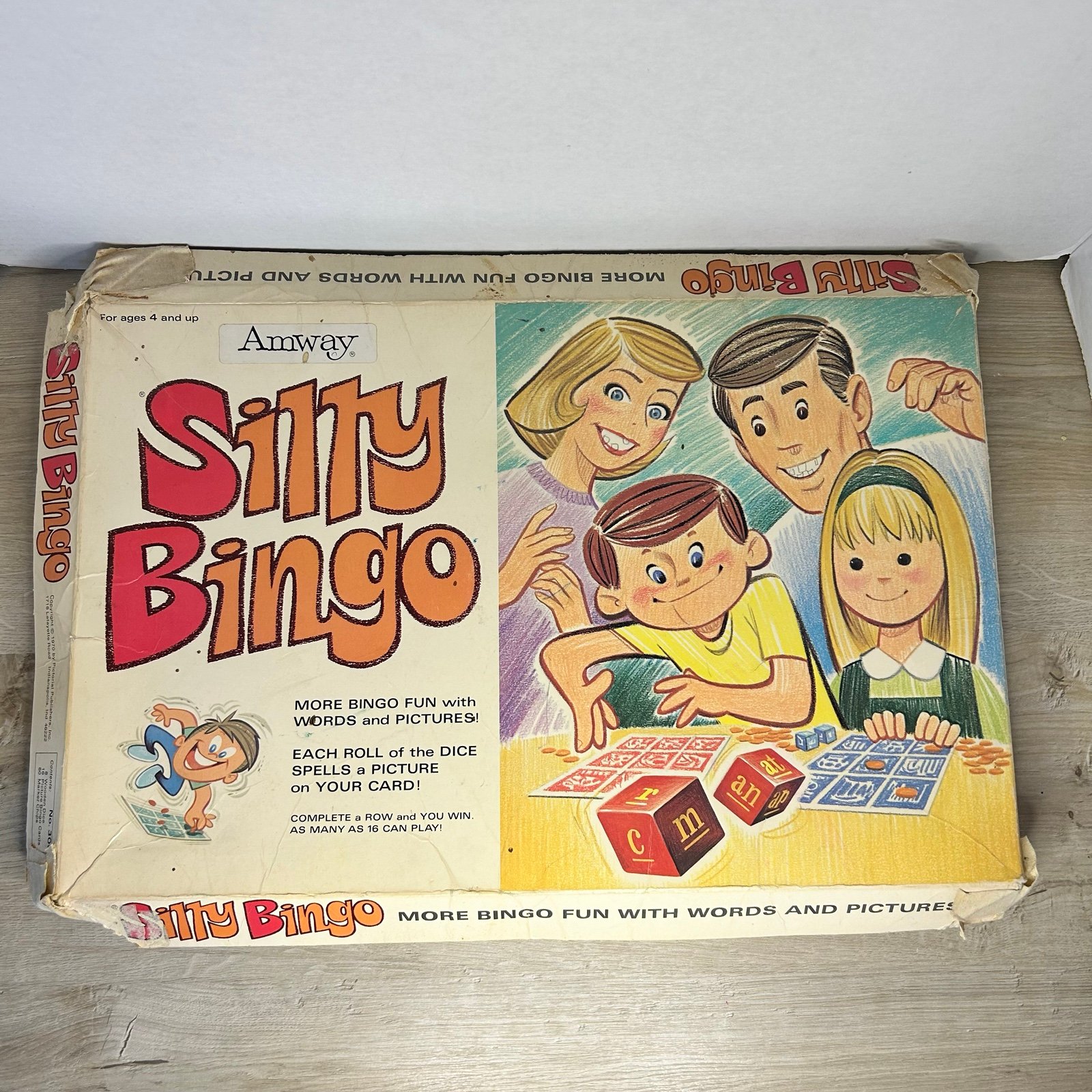 Rare Vintage 1970 Silly Bingo Game 100% Complete Amway Pictorial Publishers
