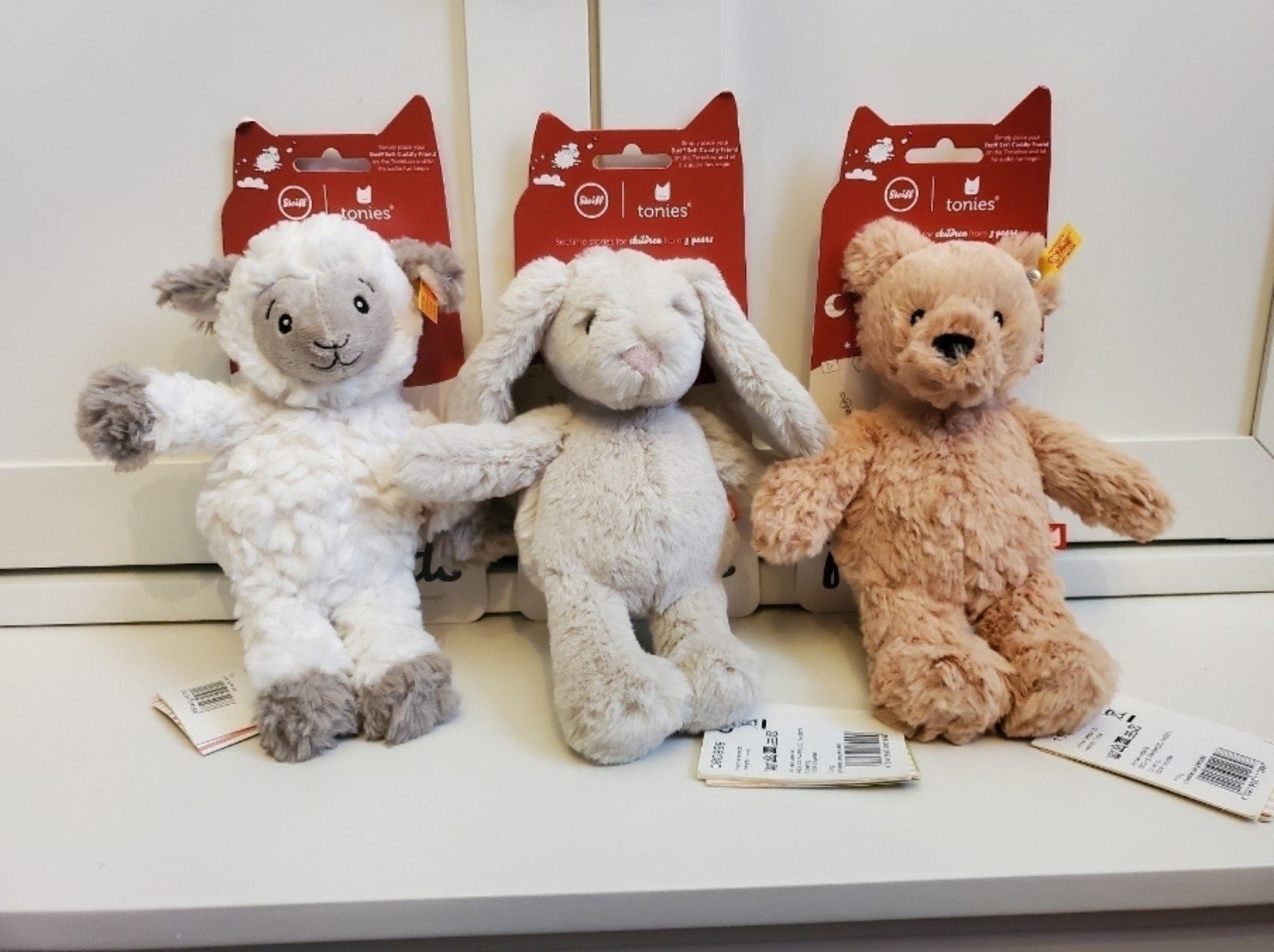 Tonie Bundle of Three Tonies for Toniebox Steiff Stuffed Friends Bear Lamb Bunny