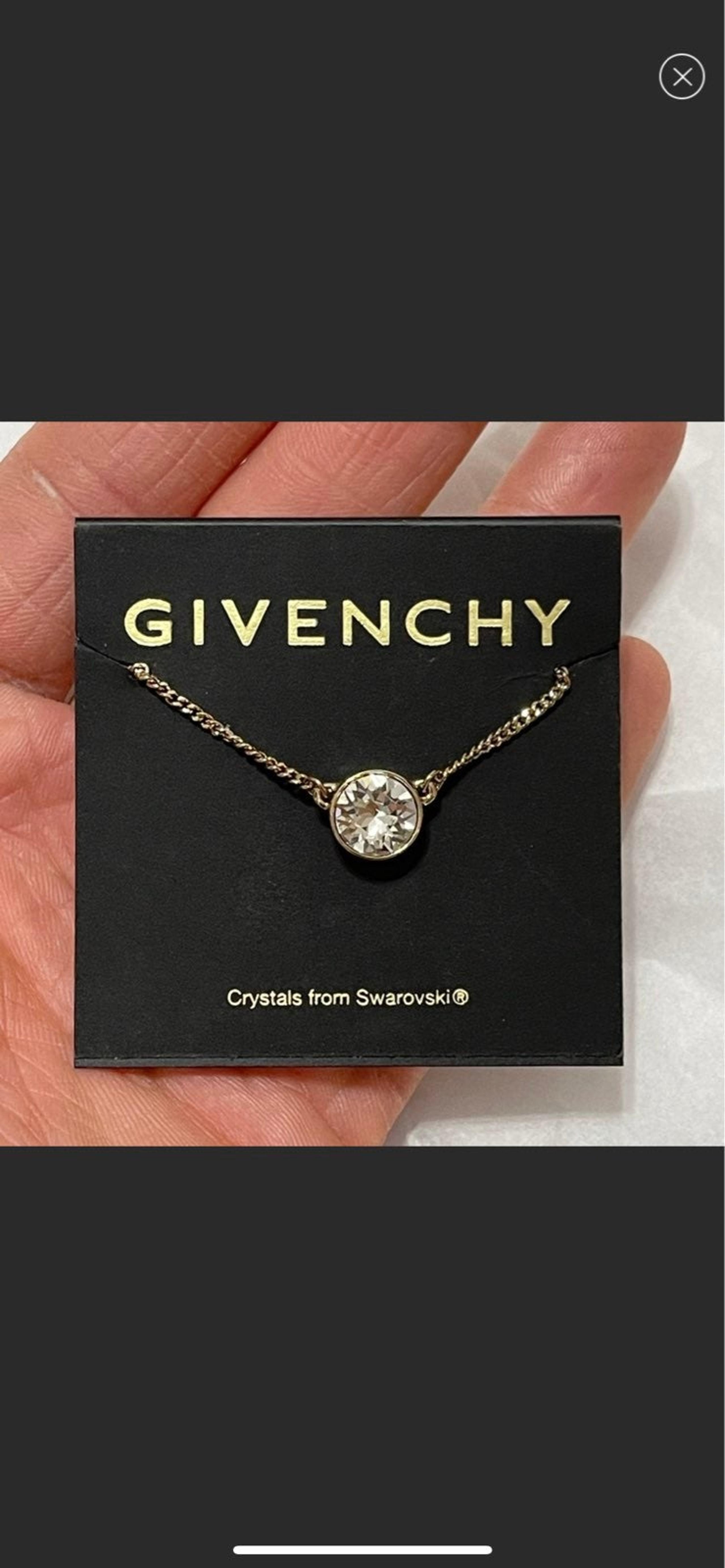 NWT Women's Givenchy X Swarovski Necklace In Golden Color