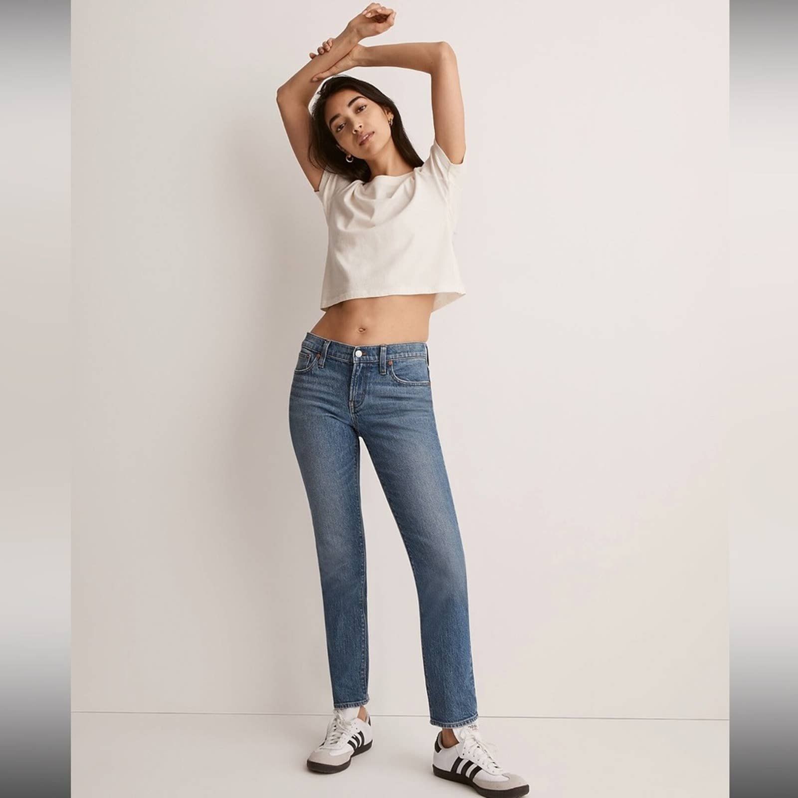 NWT Y2K Madewell The Low Rise Perfect Vintage Jean in Marylake Medium Wash Sz 23