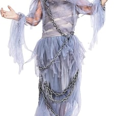 Haunting Beauty Ghost Girl Costume, Scary Ghost Dress Mid