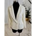 NWTSandra Darren 2-PC Ivory Lace Lined Stretch Pant & Jacket Suit Cocktail SZ 10