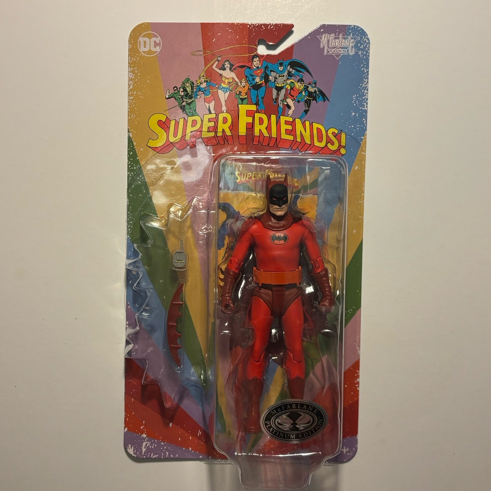 McFarlane Toys DC Retro Super Friends Platinum Red Riddler 6 Action Figure New