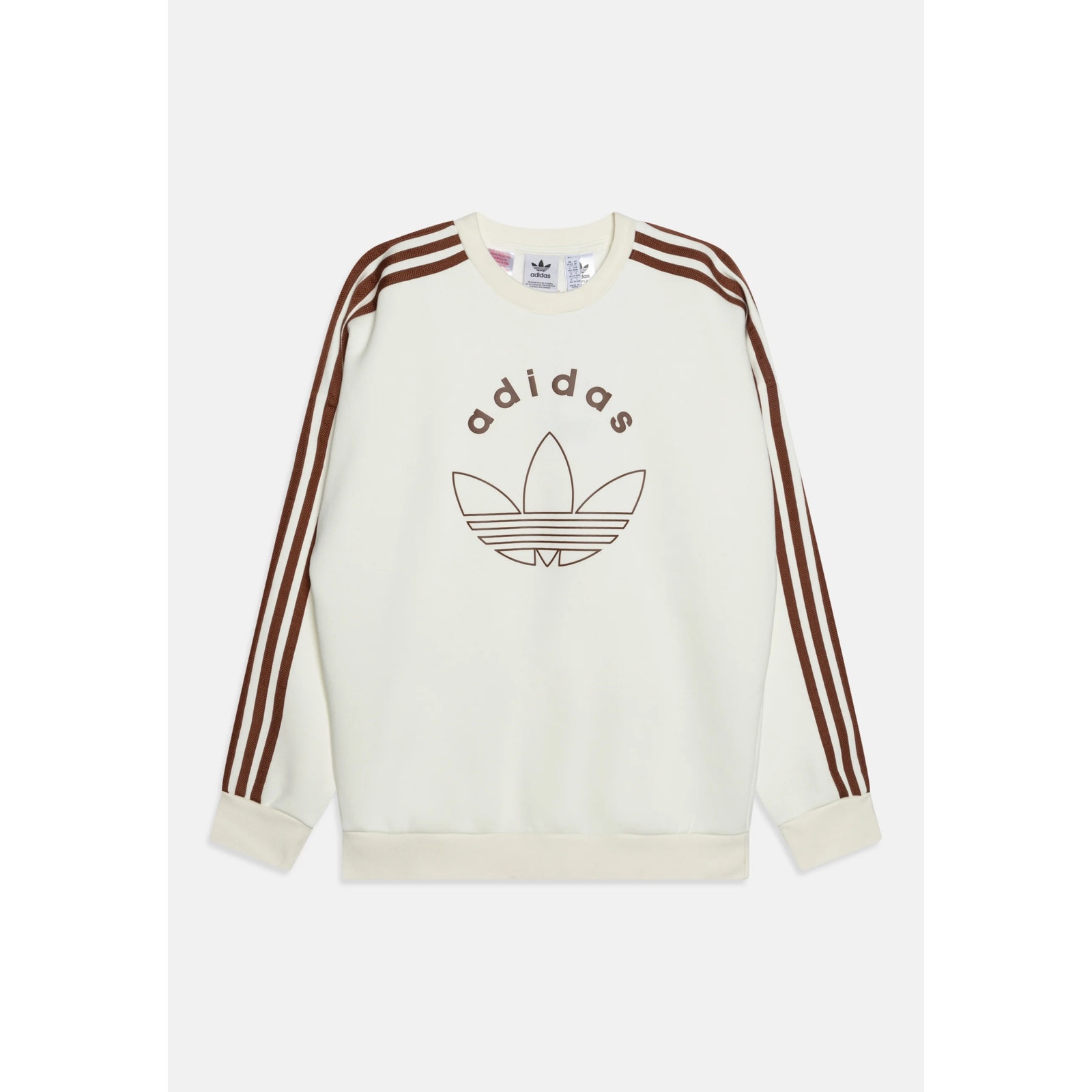 NWT adidas Originals Crew Junior Sweatshirt White Unisex Size Medium