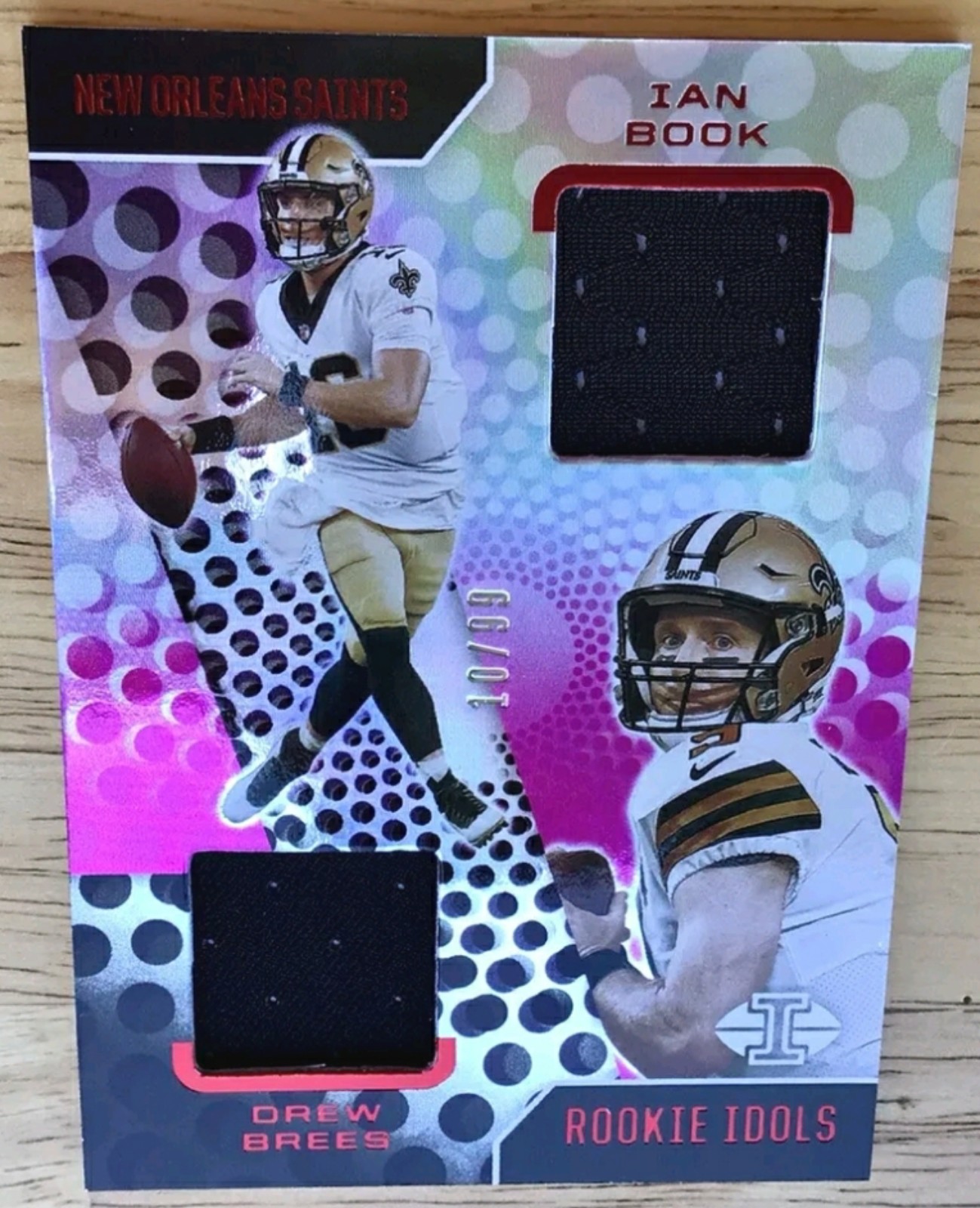 2021 Panini Illusions Ian Book/Drew Brees Dual Switch /99 Rookie Idols Football