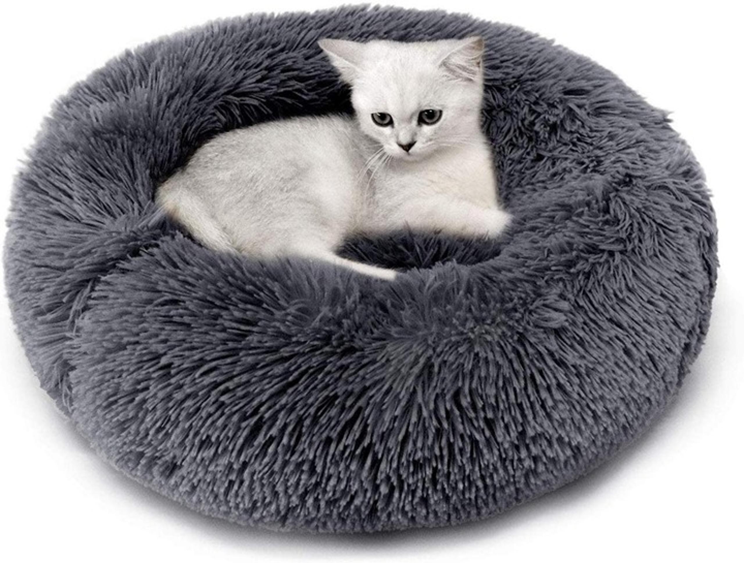 Cat Round Cushion Plush Bed