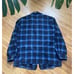 Vintage 70's Large Pendleton Blue Plaid Patch Pocket Casual Wool Blazer Made USA