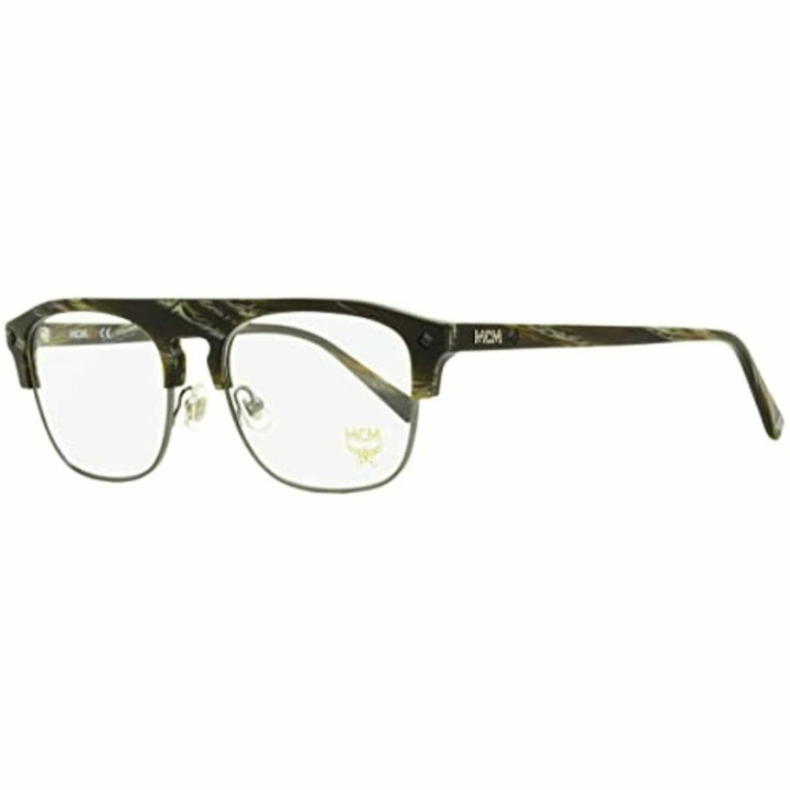 NEW MCM 2700 318 Khaki Horn Eyeglasses 56mm with MCM Case