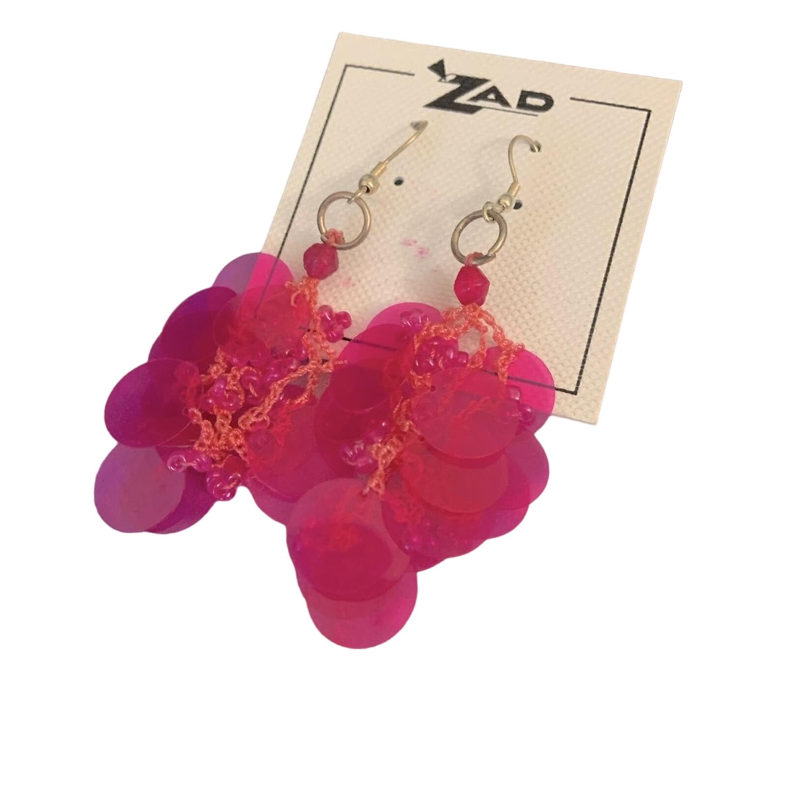 Zad Pink Earrings Drop New