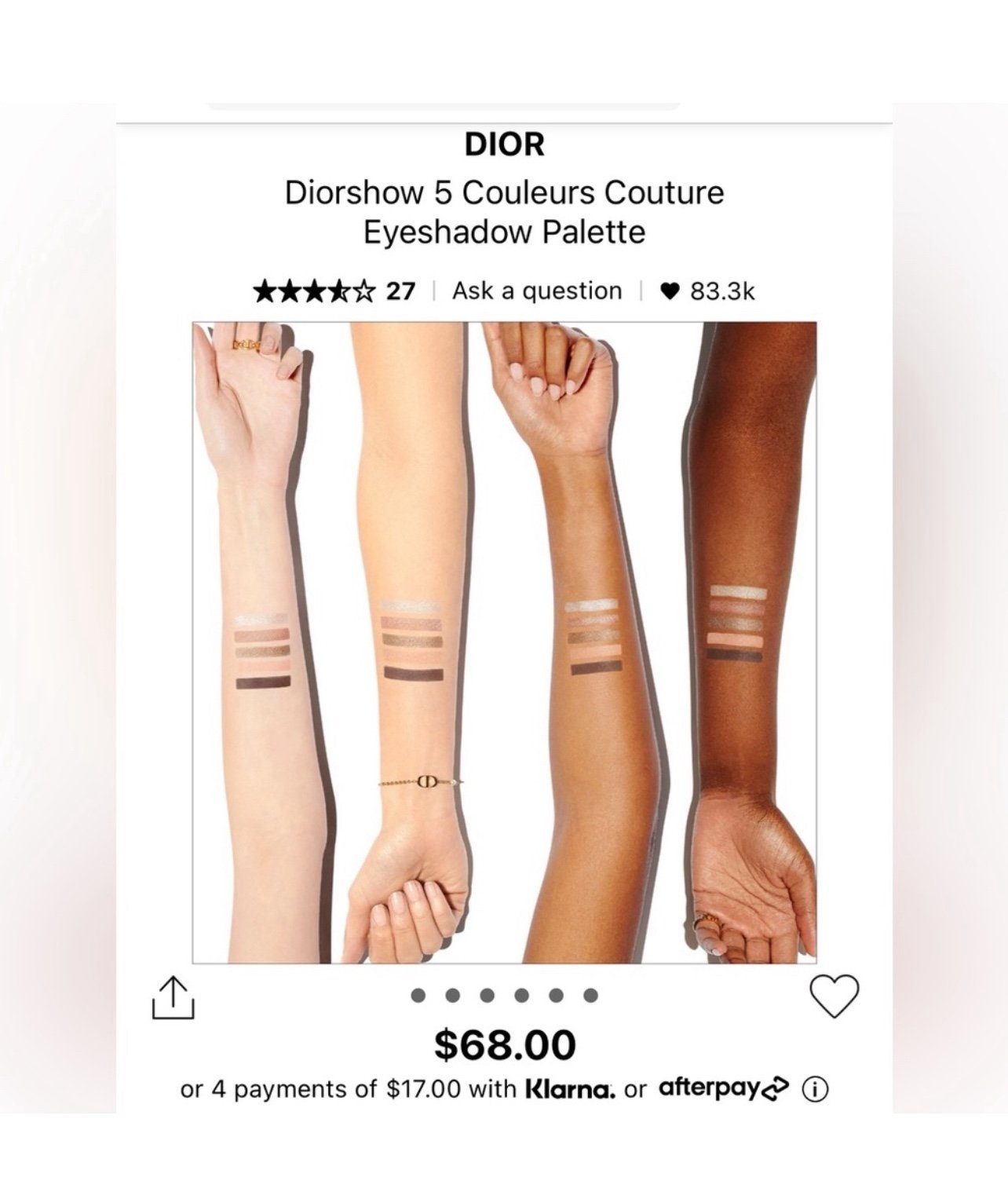 Dior nude dress never been used