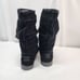 TOMS Serra Size 8.5 Black Suede Slouchy Moto leather Mid Calf Perforated Boots w