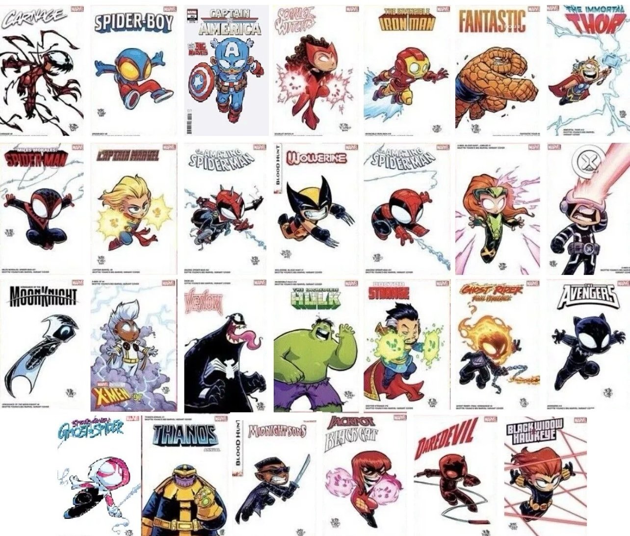 Skottie young complete big marvel set