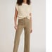 Marine Layer Bridget High Waist Raw Hem Wide Leg Pants in Aloe Size 14 NWT