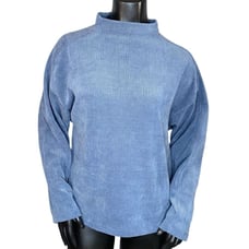 Madewell Jacquard Funnel Neck Sweater Long Sleeve Women Size Medium Baggy Sleeve