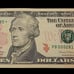 PB 00028195* 10 Dollar Bill With Star And printing ink error Series 2017A