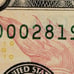 PB 00028195* 10 Dollar Bill With Star And printing ink error Series 2017A