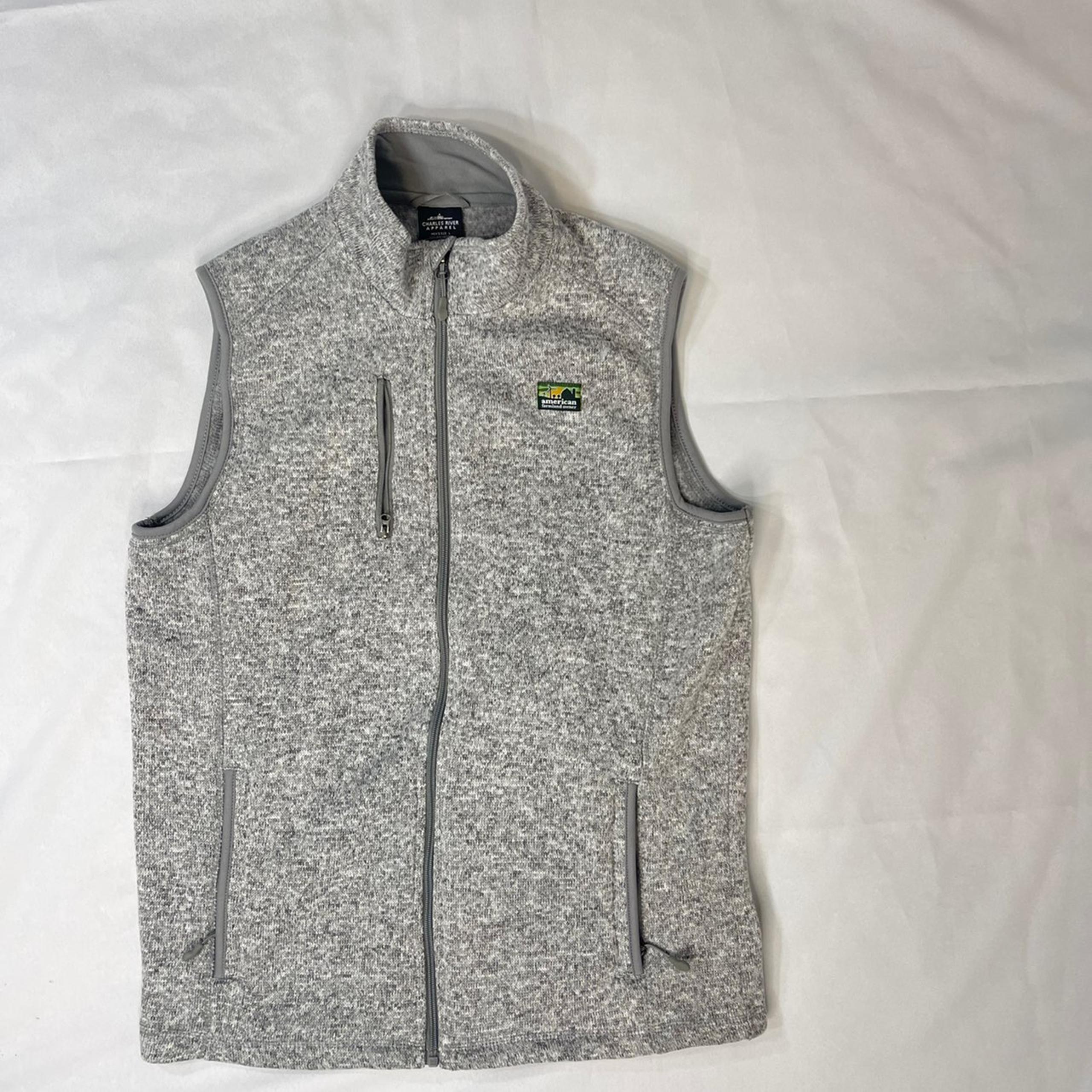 Charles River Apparel Gray Vest  L