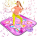 Qumcou Dance Mat Toy for Kids LED Lights Music 6 Game Modes Pink