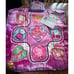 Qumcou Dance Mat Toy for Kids LED Lights Music 6 Game Modes Pink