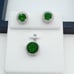 925 Sterling Silver Cubic Zircon Jewelry Set, UU1P7A7040